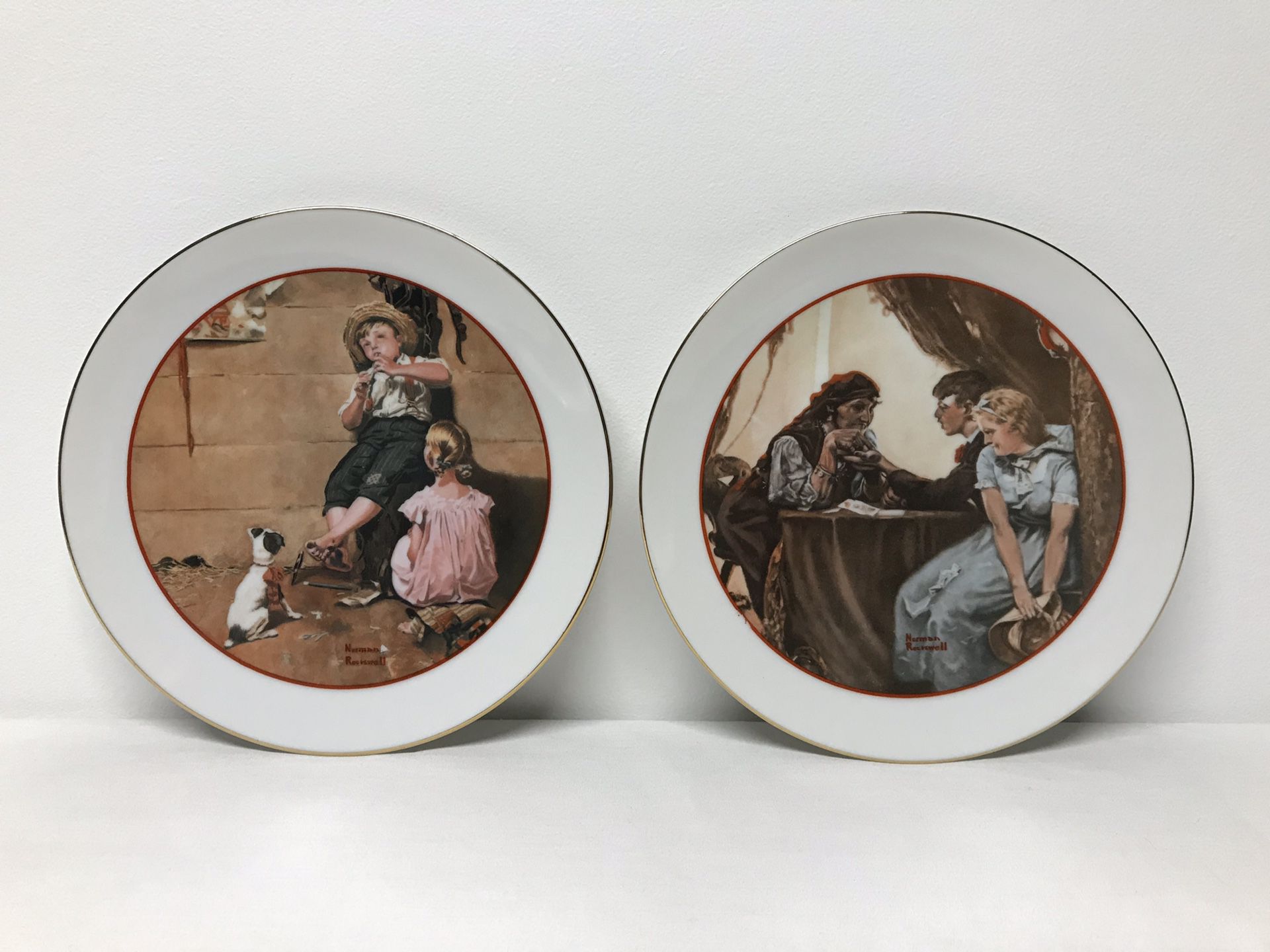 Norman Rockwell “Young Love” Series Decorative Plates - 1982