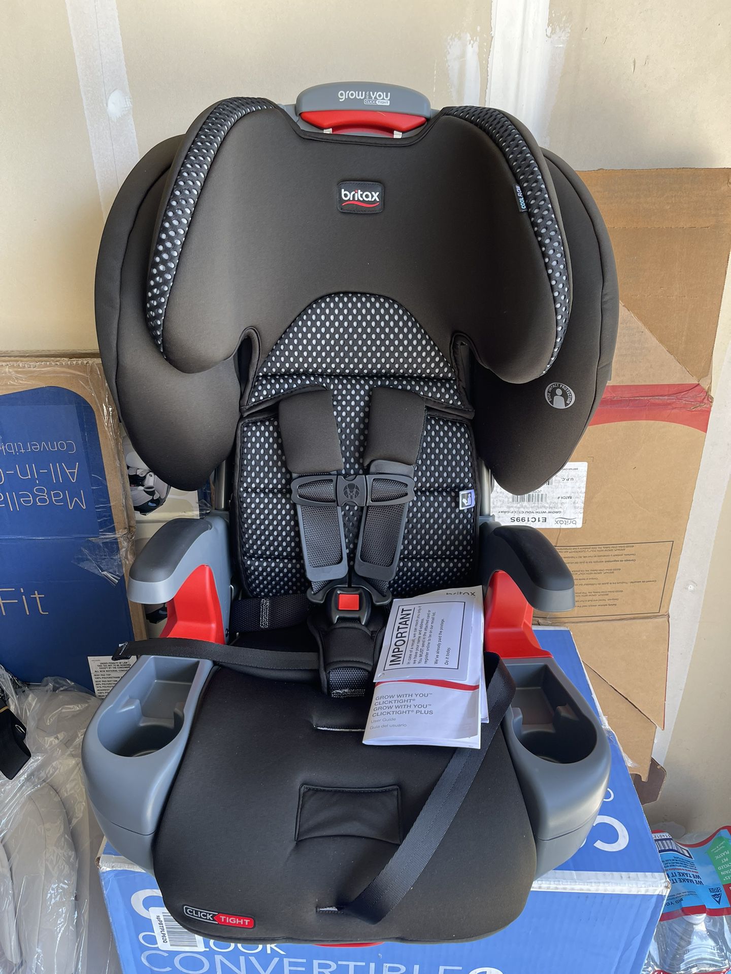 Britax Grow with You ClickTight Harness-2-Booster Car Seat, Cool Flow Gray  for Sale in Folsom, CA OfferUp
