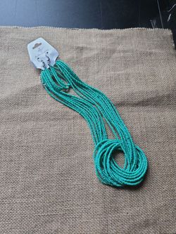 Turquoise  Beaded Multi-Strand Necklace Set