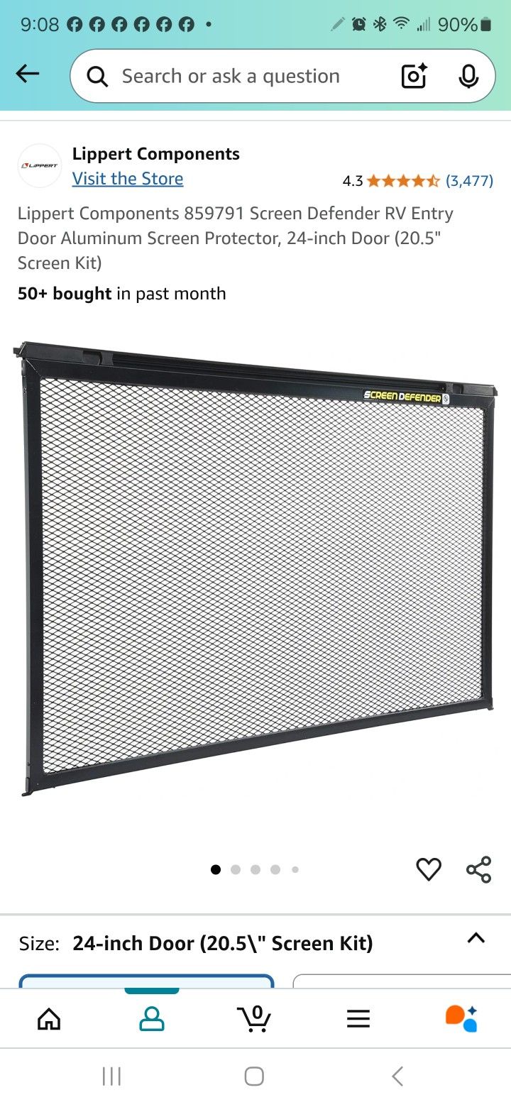 RV Door Screen Protector