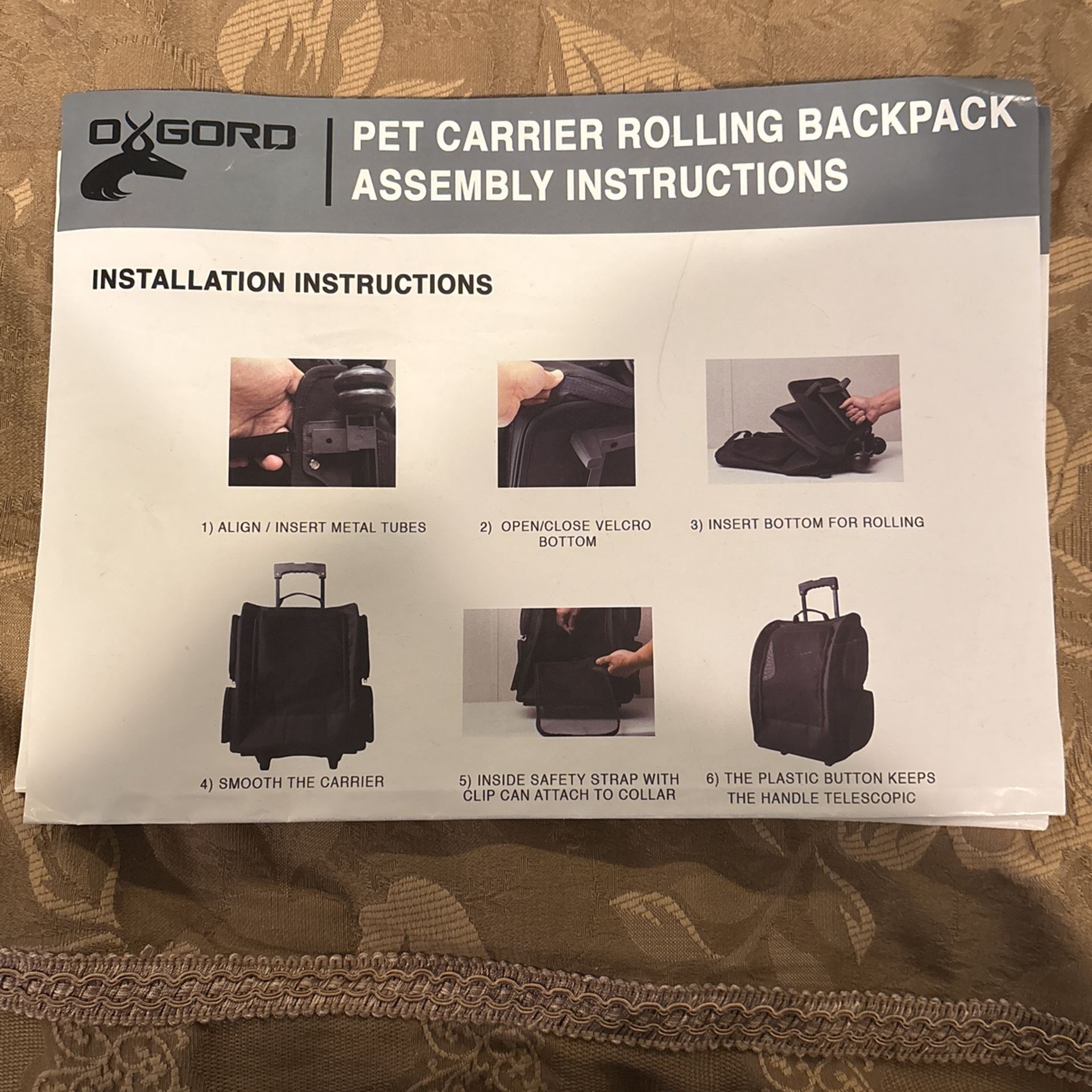 Pet Rolling Back Pack