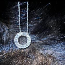 Sterling Silver & White Sapphire Necklace