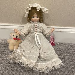 Pouty Patty Collector Doll With Teddy Bear