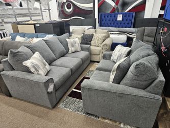 New Ashley Stairatt Gravel Living Room Set sofa loveseat 2pc special