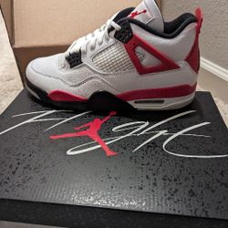 Jordan 4 Retro Red Cement Size 9 Brand New