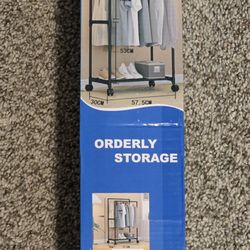 Garment Shoe & Hat Stand Storage Rack Cart 45" H