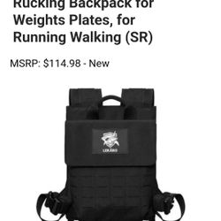 Weighted Backpack, Rucking Backpack for Weights Plates