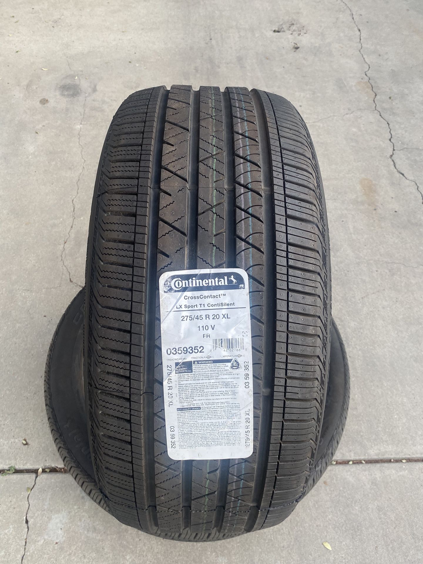 Brand New Continental Tires
