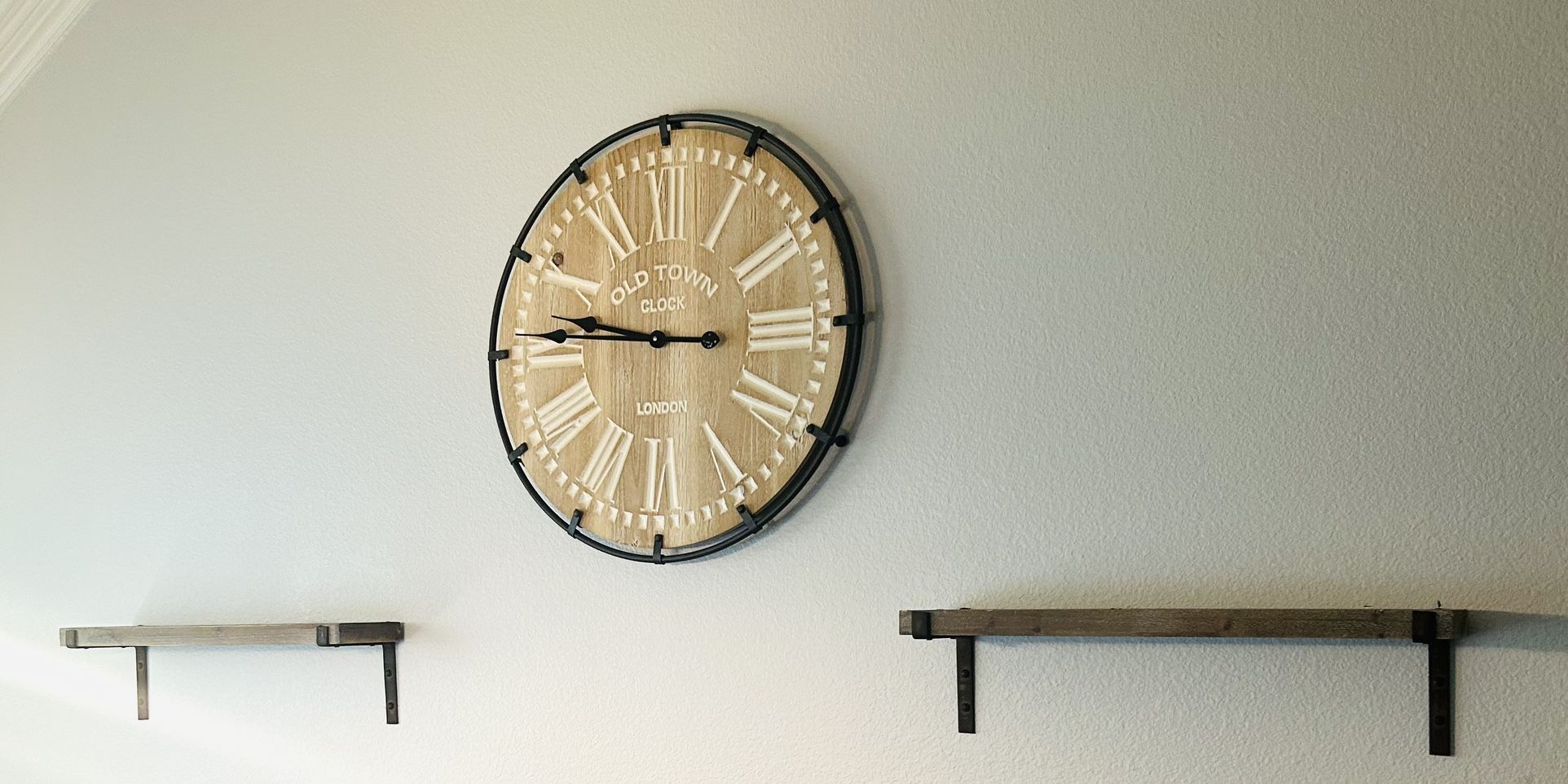 Wall Clock With Matching Shelves