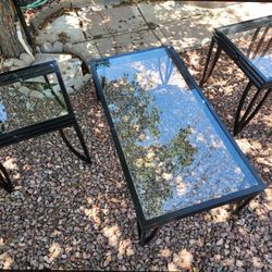 Glass Coffee Table Set