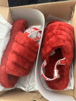Ugg Fluff Yeah Slide Red