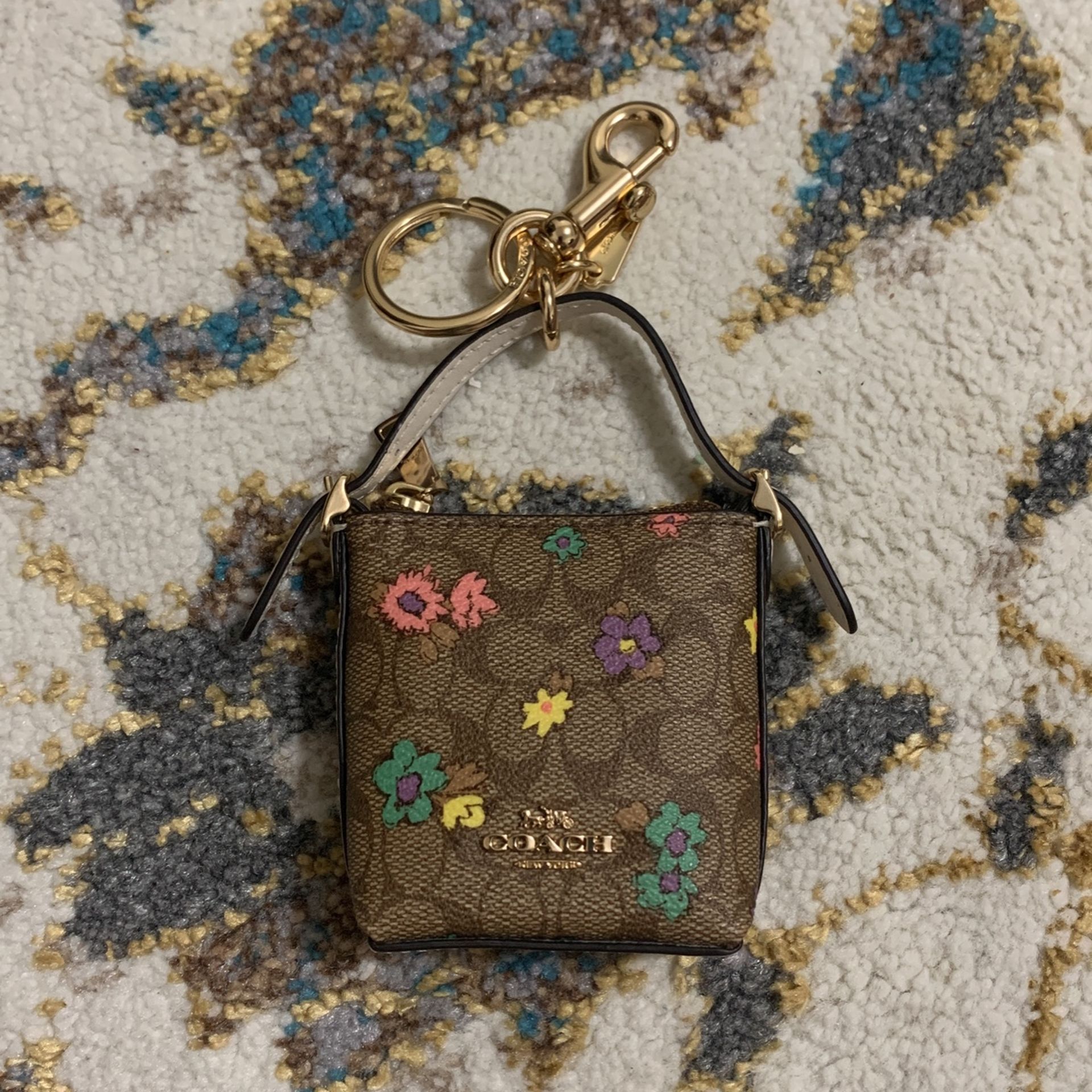 coach keychain pouch