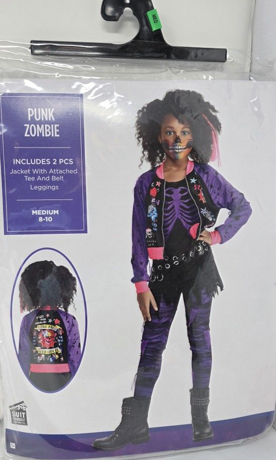 Halloween PUNK ZOMBIE CHILD MEDIUM 8-10