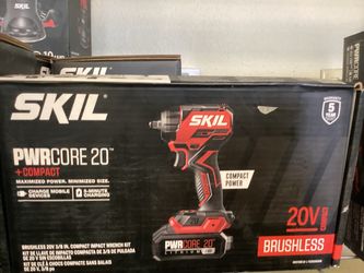SKIL 20V Brushless 3/8” Compact Impact Wrench (KIT)  $120