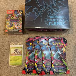 Pokémon Phantasmal Flame Booster Etb/Bundle/Sleeved Boosters/Stamped Promo