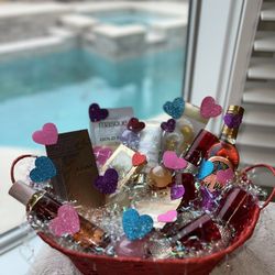 Valentines Perfume Love Basket Gift Women