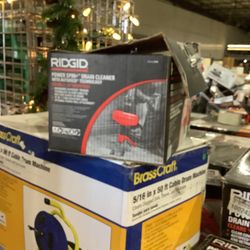 RIDGID Power Spin+ 1/4 in. x 25 ft. Hybrid Drain Cleaning Snake Auger (Manual or Cordless Drill Operated, Tool Only)