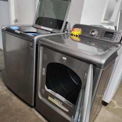 💯👌SAMSUNG SET STEAM WASHER AND ELECTRIC DRYER JUMBO 👌 ASEMOS ENTREGAS 