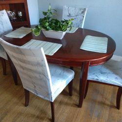 Dinning Table With Chairs And Dinning Cabinet