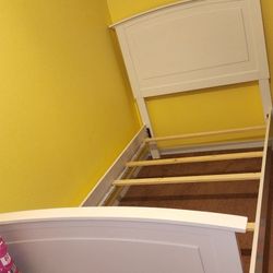 Twin Panel Bed and a 3 Drawer Nightstand