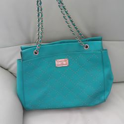 BEBE TOTE TURQUOISE BLUE