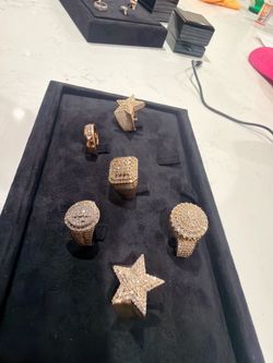 Gold rings men’s natural diamonds various prices