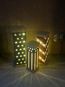 Outdoor Wood Lantern 