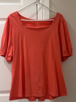 Orange Blouse ~ Casual - Youth Size XL