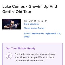 Luke Combs Ticket