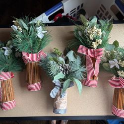  White Botanical Twig Stacks