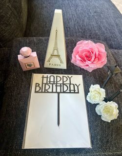 “Paris” Cake Decorations