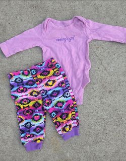 Childrens place Baby Girl Onesie and Pants Set