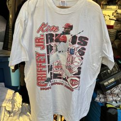 Vintage 2000 Ken Griffey Jr Cincinnati Reds MLB T Shirt Size XXL