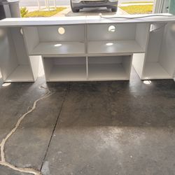 Modular White TV Stand