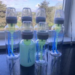 Dr Browns Narrow Neck Bottles (Glass) x6
