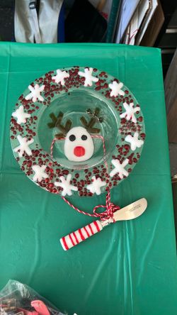 Reindeer holiday bowl