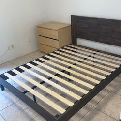 Queen Bed Frame With Dresser For sale 