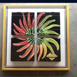 Large California Pizza Kitchen In Lucite Box Frame