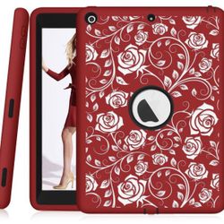 Rose flower pattern heavy-duty
9.7in Apple iPad case
