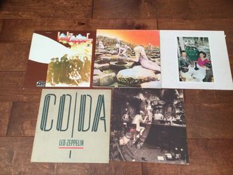 5 Led Zeppelin Vinyl Record Bundle