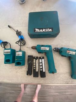 Makita 9.6v drill & chargers 1 works batteries are not working chargers work and box $20 cash 2401 n Euclid ave Upland 91784