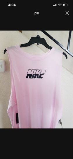 WOMENS NIKE DRY VENTILATED TANK SHIRT PINK XXL NEW