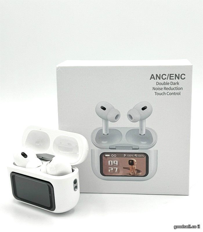 Wireless Earbuds w/ LED Display – Noise Cancelling, Touch Control