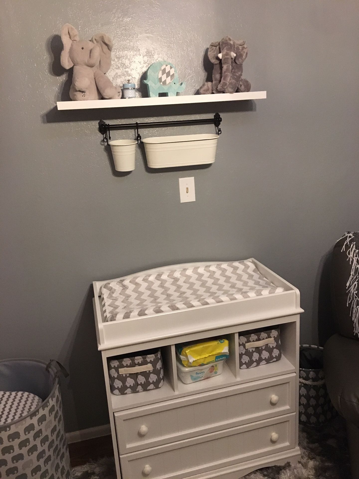 Crib and Changing table