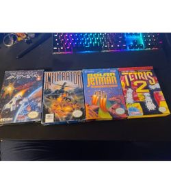 Nintendo NES  Games DESTINATION EARTHSTAR, INFILTRATOR, SOLAR JETMAN, TETRIS 2 