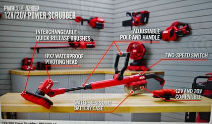 SKIL 20V Electric Power Scrubber with Accessories, New (1 available only)