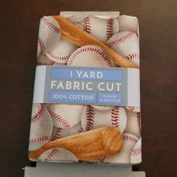 David Textiles 44" x 36" 1 yd Baseball Fabric 