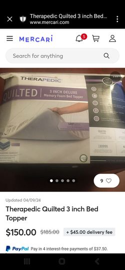 Therapedic Quilted Twin XL Mattress Toppers