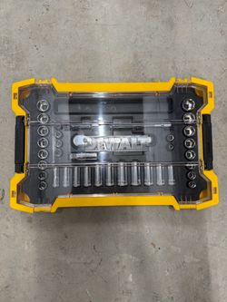 DEWALT Socket Set with Ratchet in Case