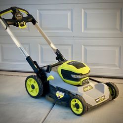 RYOBI Lawn Mower 40V HP Brushless 21 in. Self-Propelled Cordless  - 6.0 Ah Batteries - Charger